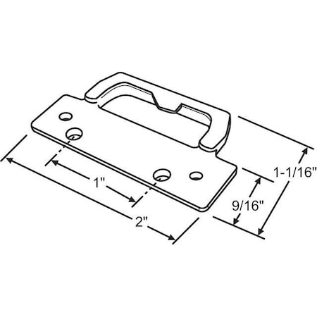 Strybuc Sash Lock Keeper Appliance 900-19782W
